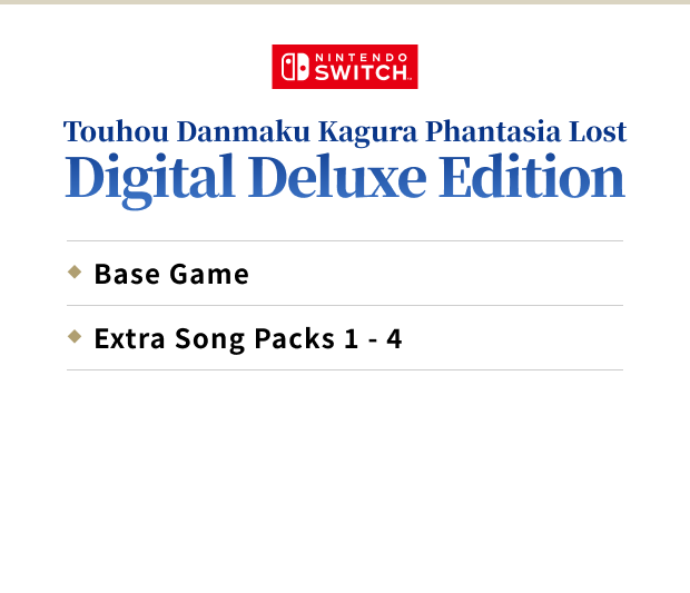 Touhou Danmaku Kagura Phantasia Lost Digital Deluxe Edition